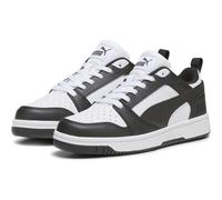 Sneaker PUMA "Rebound V6 Lo Sneakers Jugendliche" Gr. 36, schwarz-weiß (white black) Kinder Schuhe (46619243-36)