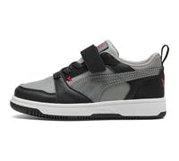 PUMA Rebound V6 Lo Mid 90s AC+ Sneaker mit Klettverschluss Kinder 01 - PUMA black/gray echo/for all time red 29