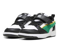 PUMA Unisex Baby Rebound V6 LO SUPER AC+ INF Sneaker, White-Archive Green Black, 26 EU
