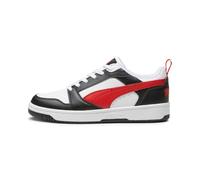 PUMA Rebound V6 Low Unisex Sneaker , Puma White For All Time Red Puma Black, 39 EU