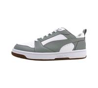 Puma Unisex-Sneaker Rebound V6 Low – Weiß/Grau Echo / Schwarz – Größe 44,5
