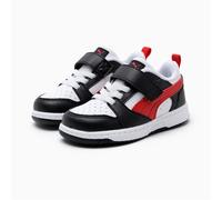 Puma Kinder Sneaker Rebound V6 Lo AC+ Inf 397420-04 Weiß/For All Time Red/Schwarz Größe 27