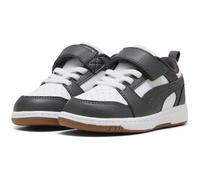PUMA Baby-Sneaker Rebound V6 Lo AC+ Weiß/Dusky Gray/Gum Größe 24