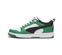 Puma Rebound V6 Lo Jr - Sneakers - Jungs 5 UK Black/White/Green