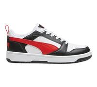 PUMA Rebound V6 Low Unisex Sneaker , Puma White For All Time Red Puma Black, 38.5 EU