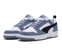 PUMA Rebound V6 Low Suede Sneaker 09 - gray sky/new navy/puma white 44.5