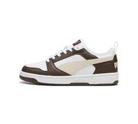 PUMA Rebound V6 Low Unisex Sneaker, Espresso Brown Alpine Snow White, 45 EU