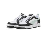 PUMA Rebound V6 Low Unisex Sneaker, Puma Black Peaceful Blue Puma White, 37 EU