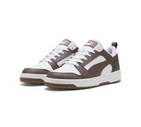 PUMA Rebound V6 Low Unisex Sneaker, Puma Weißer Flacher Bronze Gummi, 44 EU