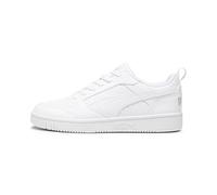 PUMA Rebound V6 Low Unisex Sneaker , Puma White Cool Light Gray, 44.5 EU