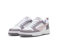 PUMA Rebound V6 Low Unisex Sneaker, Puma White Mauve Mist Plum Jam, 40.5 EU
