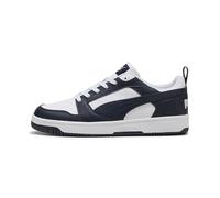 PUMA Rebound V6 Low Unisex Sneaker, Puma White New Navy, 44 EU