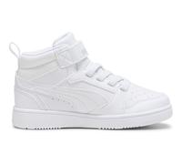 PUMA Kinder Rebound V6 Mid Sneakers 33, White Cool Light Gray