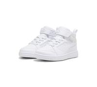 PUMA Kinder Rebound V6 Mid Sneakers 32, White Cool Light Gray
