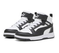 Puma Kinder Sneaker Rebound V6 Mid AC+ PS 393832-01 Weiß/Schwarz/Shadow Gray Größe 35