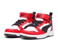 PUMA Rebound V6 Mid AC+ Sneaker Kinder 03 - PUMA white/PUMA black/for all time red 35