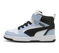 PUMA Rebound V6 Mid AC+ Sneaker Kinder 42 - PUMA white/snow mountain blue/PUMA black 35