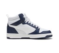 Puma Rebound V6 Mid-Top Sneaker Kinder 17 - club navy/puma white/silver mist 38.5 für Kinder, blau, Größe 38 EU / 5 Kids UK