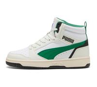 PUMA Rebound V6 Mid-Top Sneaker Kinder 41 - vapor gray/archive green/puma white 37