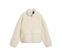 PUMA "REFIBRE SHERPA JACKET W" ohne Kapuze sportlicher Stil, mit Reißverschluss, mit Cargotasche, aus Rippware (25708026-XS) alpine snow