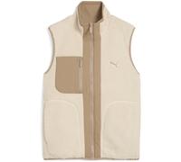 Funktionsweste PUMA "Hybrid Sherpa Wendbare Weste Damen", Damen, Gr. XS, weiß (alpine snow weiß), Innenmaterial: 100% Polyester; Außenseite: 100% Polyester; Taschenfutter: 100% Polyester, Westen (4005