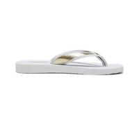 Puma Damen-Badepantolette Sandy Flip Metallic Shine Weiß-Gold weiß37