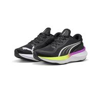 Puma SCEND PRO 2, Unisex Straßen-Laufschuh, Puma Black-Yellow ALERT-Pure Magenta,