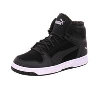Puma Schnürstiefelette Warmfutter Rebound Layup Fur SD Jr für Kinder, schwarz, Größe 36 EU / 3,5 Kids UK