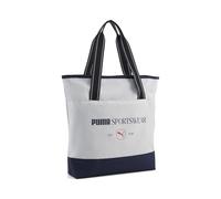 Schultertasche PUMA "PHASE CLASS TOTE", cool light gray, puma navy, Polyester, gemustert, Taschen Schultertasche, leichtes Material, robuste Verarbeitung (40518363-0) cool light gray, puma navy
