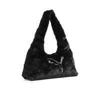 PUMA Schultertasche Up Faux Fur Prism Bag Puma Black schwarz