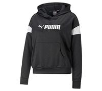 PUMA Damen Kapuzensweat Puma Fit Tech Knit Hoodie (523079) XL PUMA BLACK HEATHER-PUMA WHITE