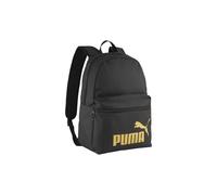 PUMA Schwarzer Rucksack für Damen und Herren - Phase Backpack Puma Schwarz - Gold - No. 1 Logo 292177