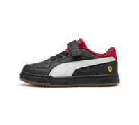 Sneaker PUMA "Scuderia Ferrari Caven III Sneakers Kinder", Kinder, Gr. 34, schwarz (schwarz, weiß rosso corsa rot), Obermaterial: Textil, Synthetik. Futter: Textil. Innensohle: Textil, Keine Angabe. L