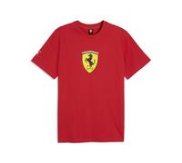 T-Shirt PUMA "Scuderia Ferrari Coloured Shield T-Shirt Herren", Herren, Gr. XS, rot (rosso corsa rot), Obermaterial: 100% Baumwolle. Rippe: 75% Baumwolle, 25% Polyester, clean, regular fit, Rundhals,