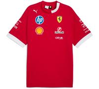 PUMA Scuderia Ferrari F1 2025 Oversized Fahrer-T-Shirt - Rot - Größe: XL