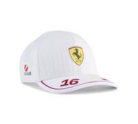PUMA Kappe Scuderia Ferrari F1 2025 Charles Leclerc Weiß Einheitsgröße