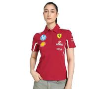 PUMA Scuderia Ferrari F1 2025 Damen Team Polo - Rot - Größe: XL