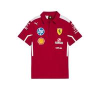 Puma Scuderia Ferrari HP 2025 Team Polo Teenager Für Für Kinder | Mit Plain | Dark Cherry | Größe: 3-4Y Red