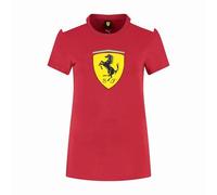 PUMA Scuderia Ferrari F1 Damen-T-Shirt mit großem Scudetto - Logo - Rot - Größe: XL