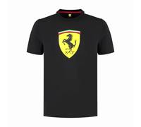 PUMA Scuderia Ferrari F1 Herren-T-Shirt mit großem Scudetto - Logo - Schwarz - Größe: L