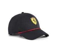 PUMA Scuderia Ferrari F1 Kinder Classic Logo Kappe | Es zeigt ein TPU-Ferrari-Logo und ein besticktes PUMA-Logo, Gebogene Krempe mit verstellbarem hinteren Verschluss
