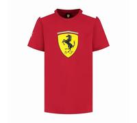PUMA Scuderia Ferrari F1 Kinder-T-Shirt mit großem Scudetto - Logo - Rot - Größe: 104