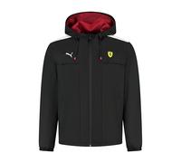 PUMA Scuderia Ferrari F1 Regenjacke - Schwarz - Größe: M | Leichte Regenjacke, wasserabweisende Eigenschaften, offizielles Lizenzprodukt