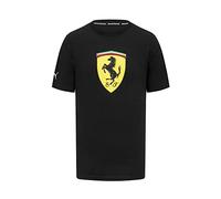 PUMA Scuderia Ferrari - Large Shield Tee - Men - Black - Size: L, Schwarz