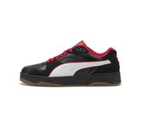 Sneaker PUMA "Scuderia Ferrari RBD Break Low Sneakers Erwachsene", Gr. 44, weiß (schwarz, weiß), Obermaterial: Synthetik, Kuhleder, Textil; Futter: Textil; Innensohle: Textil; Laufsohle: Gummi, Schuhe
