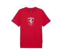Puma Scuderia Ferrari Sportswear Tonal Shield T-Shirt Herren | Mit Logo Print | Rosso Corsa | Größe: XL Red