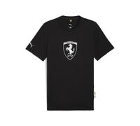 Puma Scuderia Ferrari Sportswear Tonal Shield T-Shirt Herren | Mit Logo Print | Black | Größe: S Black