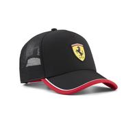 Flex Cap PUMA "Scuderia Ferrari Trucker Cap Erwachsene", Gr. onesize, schwarz, 100% Polyester, unifarben, Caps (55814944-1) schwarz