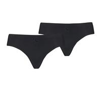 PUMA Damen String Unterwäsche, Schwarz, L (2er Pack)