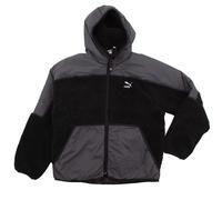 Puma Sherpa Hooded Jacke Herren Fleecejacke Outdoor-JackeSchwarz / XL